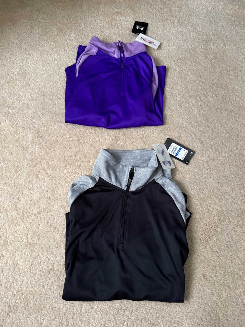 Under Armour Girls NEW w tags  Quarter-Zip Performance long sleeve lot size XL